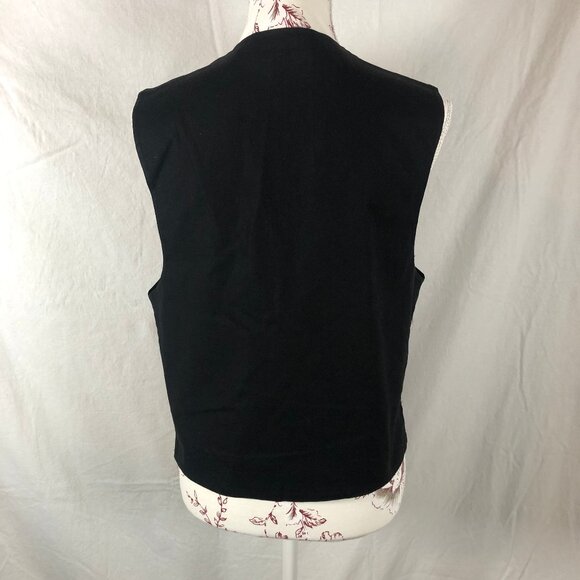 Vintage Lizwear Embroidered Floral Vest - Artisan Boho Statement Piece - Picture 8 of 12